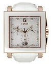 Fendi Ceramic Chronograph Rose-Gold Plated Diamond Dial Women's Watch #F658144D