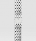 A classic woven band in stainless steel with a push-button clasp. Fits Michele CSX 36 watchesImported