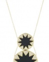 House of Harlow 1960 14k Yellow Gold-Plated Sunburst Stations Necklace