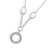 16 Link Necklace with Circle Drop