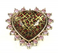 Betsey Johnson Jewelry Garden Party Heart Crystal Ring New 2013