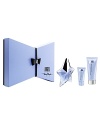 Fashion and fragrance are merged together in this delicious set. The products are housed in a striking angular box-reminiscent of vintage Mugler fashion.Set includes:- Refillable ANGEL Star, 25 mL/0.8 fl. oz.- Perfuming Body Lotion, 100 mL/3.4 oz. net wt.- Perfuming Shower Gel, 30 mL/ 1 fl. oz.