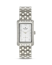 Just the ticket. This kate spade new york watch takes its cues from the jewel box, crafted of plated metal with crystal accents.