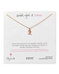 Do more than wish for a cure for breast cancer. Wear Dogeared's meaningful necklace to support the fight--net profits go towards funding research.