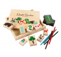 DwellStudio Stamp Set, Owls