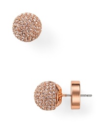 When your look calls for instant glitz, grab MICHAEL Michael Kors' pavé earrings. Sized right for day or night, the beguiling baubles work through last-minute wardrobe changes.