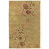 Couristan Impressions Oriental Garden Sage/Raspberry Area Rug Size - 4 x 6 ft.