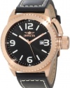 Invicta Men's 1112 Corduba Collection Black Dial Black Leather Watch