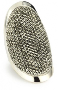 Judith Jack Sterling Silver and Marcasite Oval Ring Size 7