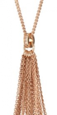 Juicy Couture Briolette Clear Tassel Necklace