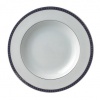 Bernardaud Athena Platinum Navy Rim Soup Bowl