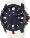 Tommy Hilfiger Men's 1790785 Sport Black Ion-Plating and White Watch