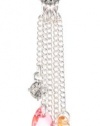 Nine West Sweet Celebration Silver-Tone Pink Cluster Y-Necklace, 18