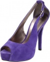 Guess Women's Hondo Open-Toe Pump,Purple,9.5 M US