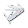 Victorinox Swiss Army Farmer Pocket Knife (Silver Alox Ribbed)