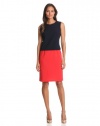 Evan Picone Women's Twofer Colorblock Dress