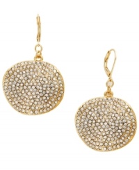 Perfect for a night out on the town. INC International Concepts' disco-chic style features pave-set glass accents set in gold tone mixed metal. Approximate drop: 2-1/4 inches.