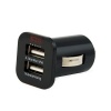 EZOPower High Output Dual USB Car Charger Adapter - Black