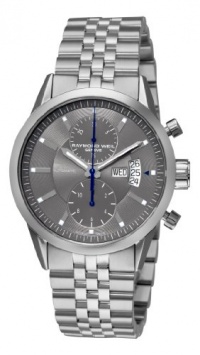 Raymond Weil Men's 7735-ST-60001 Freelancer Grey Chronograph Dial Watch