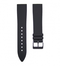 20mm Black Italian Rubber Watch Band Fits Men's Victorinox Swiss Army Recon 24533, Original SAI 24549 & More