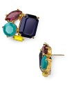 These kate spade new york earrings feature a vibrant cluster of jewels, adding a vintage feel to your look.