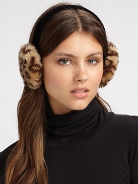 EXCLUSIVELY AT SAKS. This animal print design is simply chic and cozy with a soft band. PolyesterImported