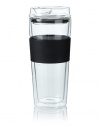 Takeya - Takeya Double Wall Glass Tea/Coffee Tumbler Black, 1 bottle