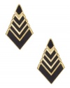 GUESS by Marciano Amari Chevron Earring, BLACK