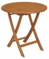 Strathwood Basics Folding Hardwood Bistro Table