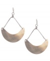 Inspire your look with a touch of summer. Kenneth Cole New York's beach-chic earrings feature shimmery shells in a half-moon shape. Set in silver tone mixed metal. Approximate drop: 2-1/4 inches.