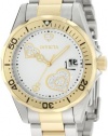 Invicta Women's 12287 Pro Diver Silver Heart Dial Two Tone Stainless Steel Watch