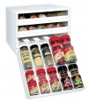 YouCopia Chef's Edition SpiceStack 30-Bottle Spice Organizer, White