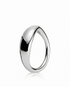 A sterling silver ring in an organic, flowing shape from PANDORA.