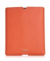 Treat your technology to an instant upgrade with this sleek iPad sleeve from DKNY. Crafted from soft Saffiano leather with signature detailing, it's sized right to slip inside your purse, but looks perfectly posh outside your it-bag.