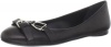 Ralph Lauren Collection Women's Umina Ballet Flat,Black High Polish Calf,8 B US