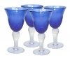 Artland Iris Goblet, 14-Ounce, Cobalt Blue, Set of 4