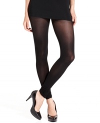 Cut footloose and step up your style with these opaque tights from Jessica Simpson, featuring flirty rouched detailing at the ankle.