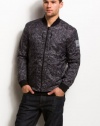 Armani Exchange Yarn Print Nylon Bomber