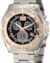 Rhino by Marc Ecko Men's E8M056MV Stone on Metal Three-Eye Chronograph Watch