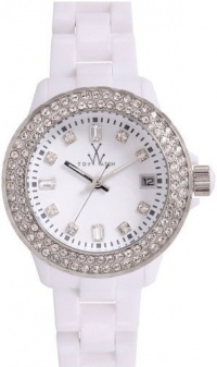 Toy Watch Plasteramic White Crystal Women's watch #PCS22WH