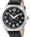 Invicta Men's 11741 Vintage Master Calendar Black Dial Black Leather Watch