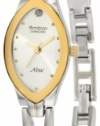 Armitron Women's 753023SIL NOW Diamond Accented Two-Tone Bangle Dress Watch