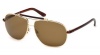 Tom Ford 0243 28j Gold Havana Adrian Aviator Sunglasses