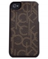 Give your favorite tech toy some signature style with this monogram iPhone case from Calvin Klein. Durable and designed to easily slip into a pocket or purse, it's the ultimate fashionista find. Fits iPhone 4 and 4S.