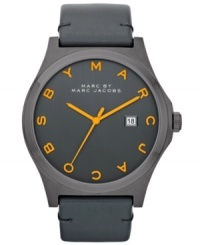 A striking touch of orange elevates this cool Henry collection watch from Marc by Marc Jacobs.