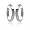 Authentic Stainless Steel Hoop Earrings (Thickness: 3.4mm and Measurement:14mm , Includes Special Pouch.