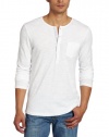 Ben Sherman Men's Plectrum Long Sleeve Grin Stich Henley Shirt