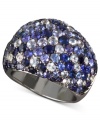 Stun them with sapphires! This statement-making ring from Balissima by Effy Collection features a chic, dome-shaped design that shines with a gradation of sparkling, multicolored sapphires (5-3/4 ct. t.w.). Crafted in sterling silver. Size 7.