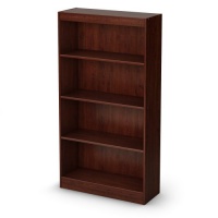 South Shore Axess Collection 4-Shelf Bookcase, Royal Cherry