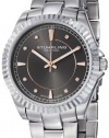 Stuhrling Original Women's 408L.121154 Aquadiver Regatta Lady Marine Swiss Quartz Grey Dial Stainless Steel Bracelet Watch